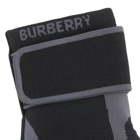 Burberry Knitted Stretch Nylon Sub High-Top Sneakers Ankle Boots Size 12 New - Picture 4 of 6